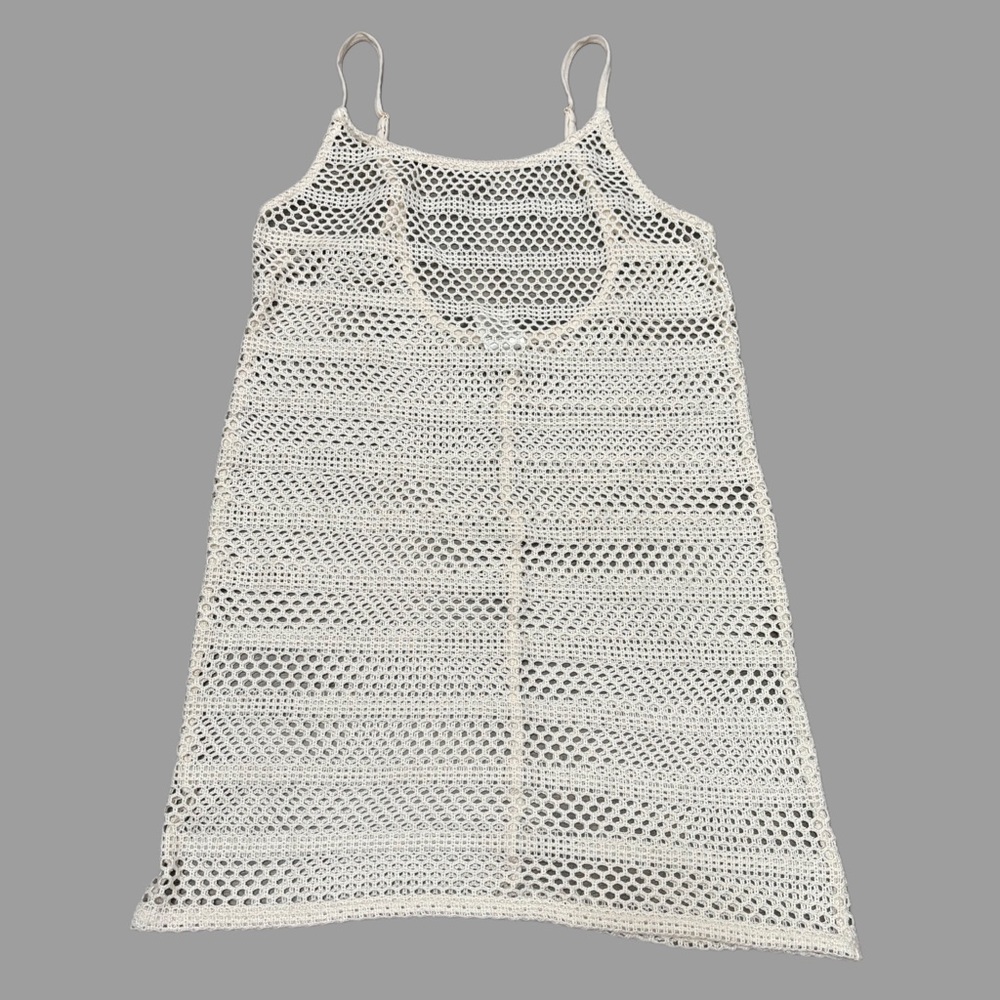 White crochet bikini coverup 👙 perfect for summer !